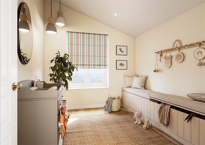 The British Stripe Co. Catherine, Bristol No.1 - Twist&Fit Roman Blind - Image 7